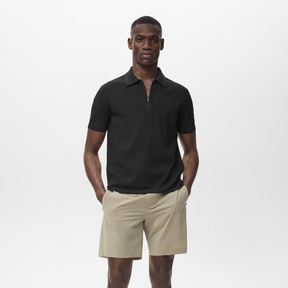 Mango Black Polo Shirt